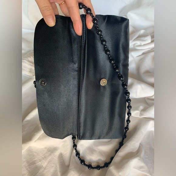 VINTAGE JEANNE LOTTIE SATIN COCKTAIL 🍸 PURSE - Picture 4 of 11